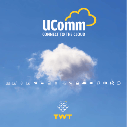 Brochure UComm