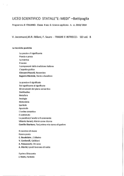 PROGRAMMA CLASSE 2&ordf; G - ww.liceoemedi.gov.it