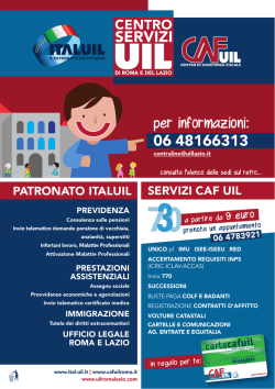 CAF UIL Assistenza fiscale