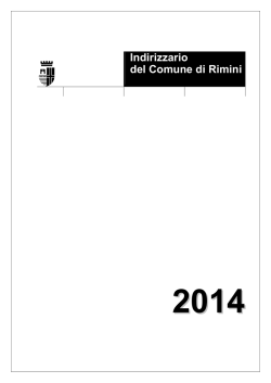 indirizzario Ufficio Stampa 24 OTTOBRE