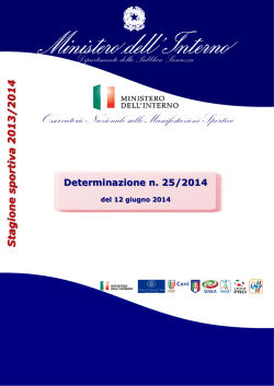 nr. 25 del 12 giugno - Osservatorio Nazionale sulle Manifestazioni