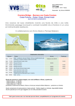 Crociera Bridge &ndash; Burraco con Costa Crociere Costa Fortuna