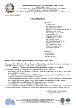 circolare n. 63 - isis "giulio natta"