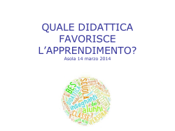 Belli I incontro - Istituto Comprensivo Completo di Asola
