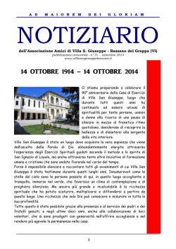 N&deg; 31 09/2014 - Villa San Giuseppe - Bassano del Grappa
