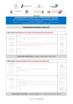 Programma Corso - Periti Industriali Reggio Emilia