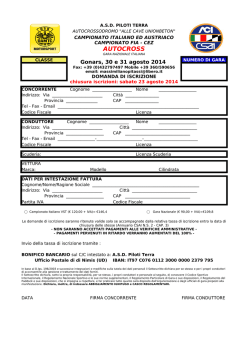 AUTOCROSS - Piloti Terra