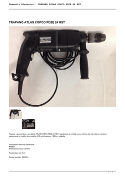 TRAPANO ATLAS COPCO PD2E 24 RST