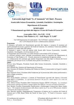 I finanziamenti agevolati alle imprese: il caso del