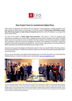 New Project Team to revolutionize Digital Flexo