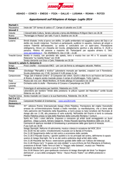 scarica il programma completo - Hotel Europa Residence Asiago