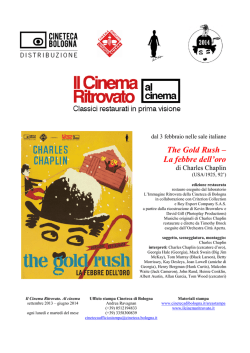 Book The gold rush - Cineteca di Bologna