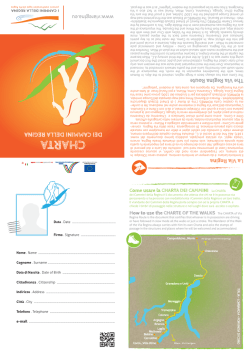 La Charta dei Cammini della Regina