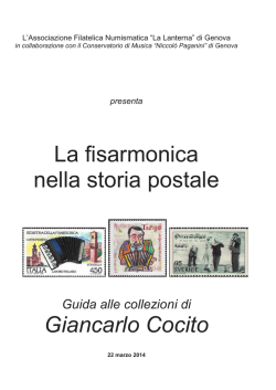 Paganini depliant.indd - Associazione Filatelico Numismatica La