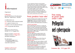 Depliant Meeting Pellegrini nel Cyberspazio