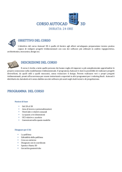 CORSO AUTOCAD 3D