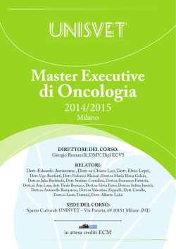 Programma master in oncologia rev1