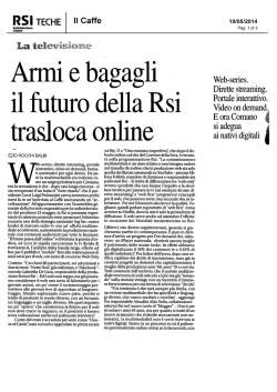 rsi teche - Società cooperativa per la Radiotelevisione svizzera di