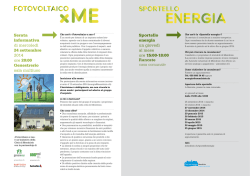 Serata informativa di mercoledì 24 settembre