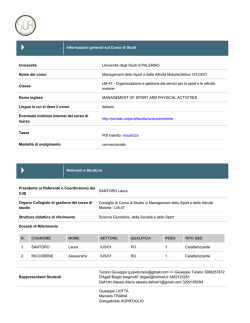 2726. SUA LM47 - Universit&agrave; di Palermo