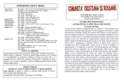 accoglienza cuore della missione intenzioni santa messa