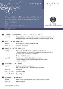Abbadesse 2014 convegno CIMB
