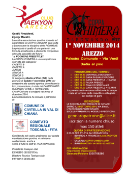 coppa kimera bando - FITA Comitato Regionale Toscano