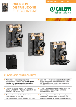 GRUPPi Di DiSTRiBUZiONE E REGOlaZiONE