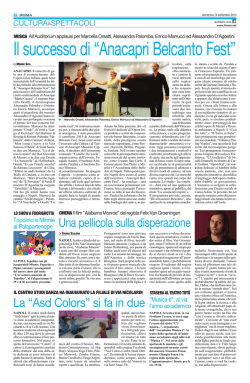 Il successo di &ldquo;Anacapri Belcanto Fest&rdquo;