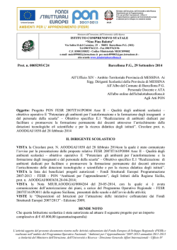 Disseminazione progetto E-1-FESR-2014-1613