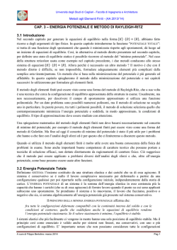 Cap3 - Energia Potenziale e Metodo di Ritz-Rayleigh