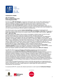 comunicato stampa_ART_CITY_Bologna_2014