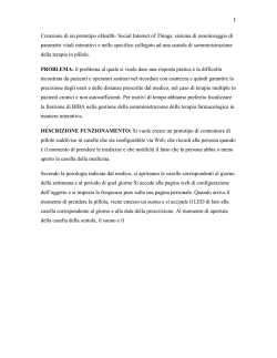 1 Creazione di un prototipo eHealth- Social Internet of