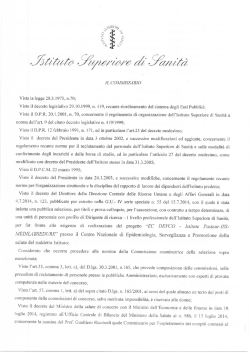 Commissione Esaminatrice Dirigente di ricerca GU 55 del 15.7.2014