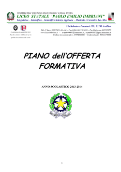 POF - Liceo Statale "PE Imbriani" Avellino