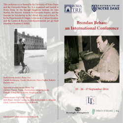 Brendan Behan - The James Joyce Italian Foundation