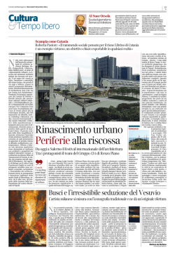 Corriere del Mezzogiorno - Architettura | Territorio | Economia