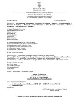 Commissione - Provincia di Udine
