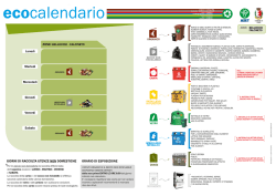 Calendario Raccolta Integrata Bellocchi - Falcineto