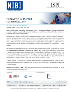 Scarica il programma - Associazione Italia Russia