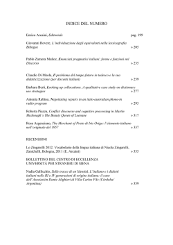 SILTA XLI 2 2012 - Studi Italiani di Linguistica Teorica