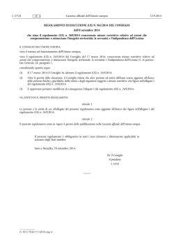 n. 961/2014 - Ministero degli Affari Esteri