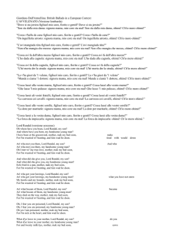 british ballads per scuole