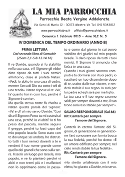 LA MIA PARROCCHIA - Beata Vergine Addolorata