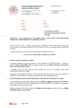 comunicazione - Universit&agrave; degli Studi di Sassari