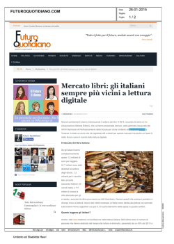 Mercato libri: gli italiani sempre più vicini a lettura digitale