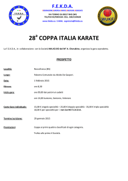 coppa italia karate