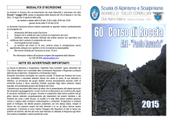 NOTE ED AVVERTENZE IMPORTANTI