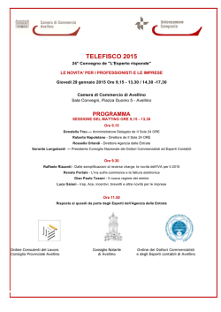 programma. - Camera di Commercio di Avellino