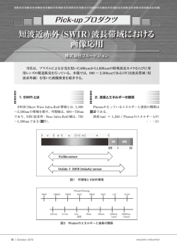 短波近赤外（SWIR）波長帯域における 画像応用
